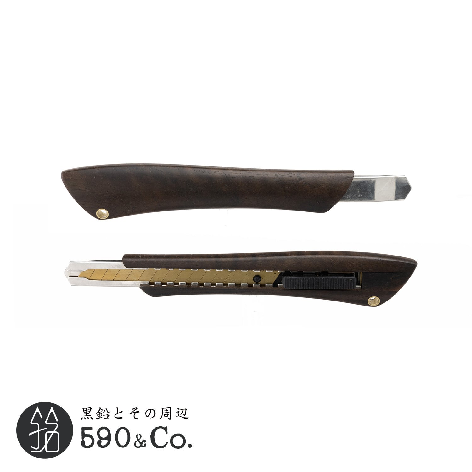 【Flamberg/フランベルク】木製カッターナイフS型 (黒柿) A | 590&Co.