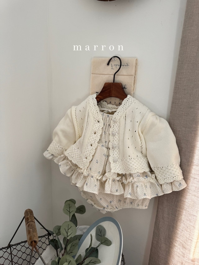 【即納】<marron>  Barbie knit cardigan