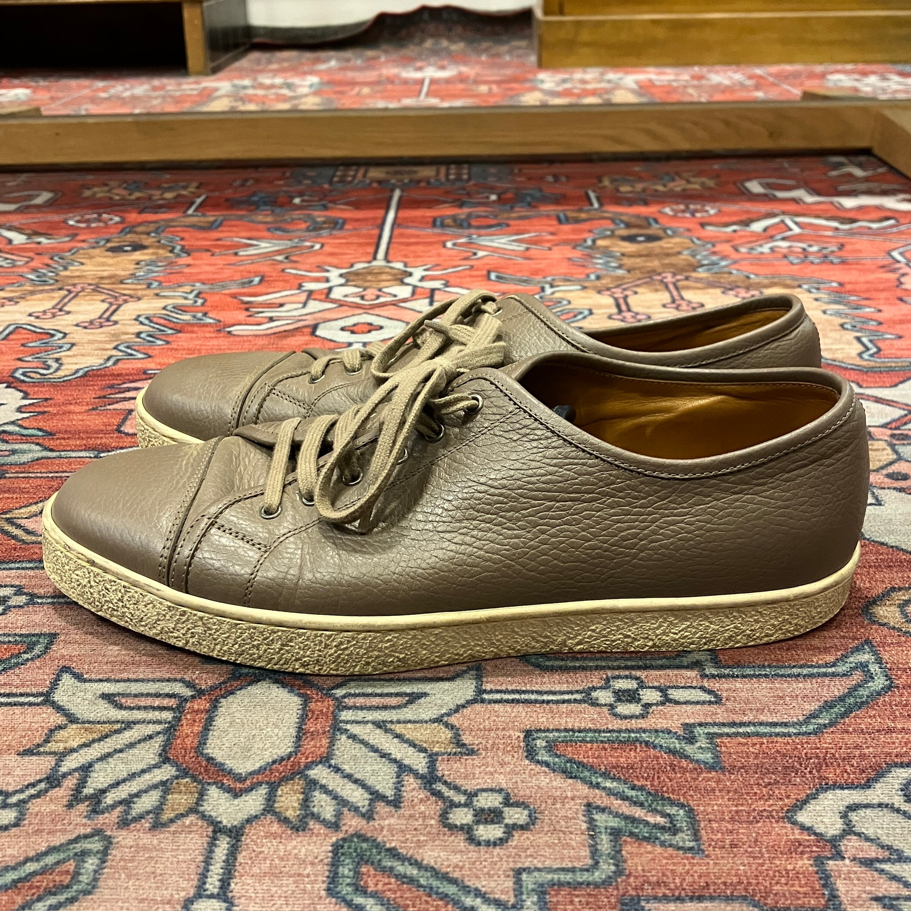 JOHN LOBB SHRINK LEATHER SNEAKERS《7 1/2》 | safarionline