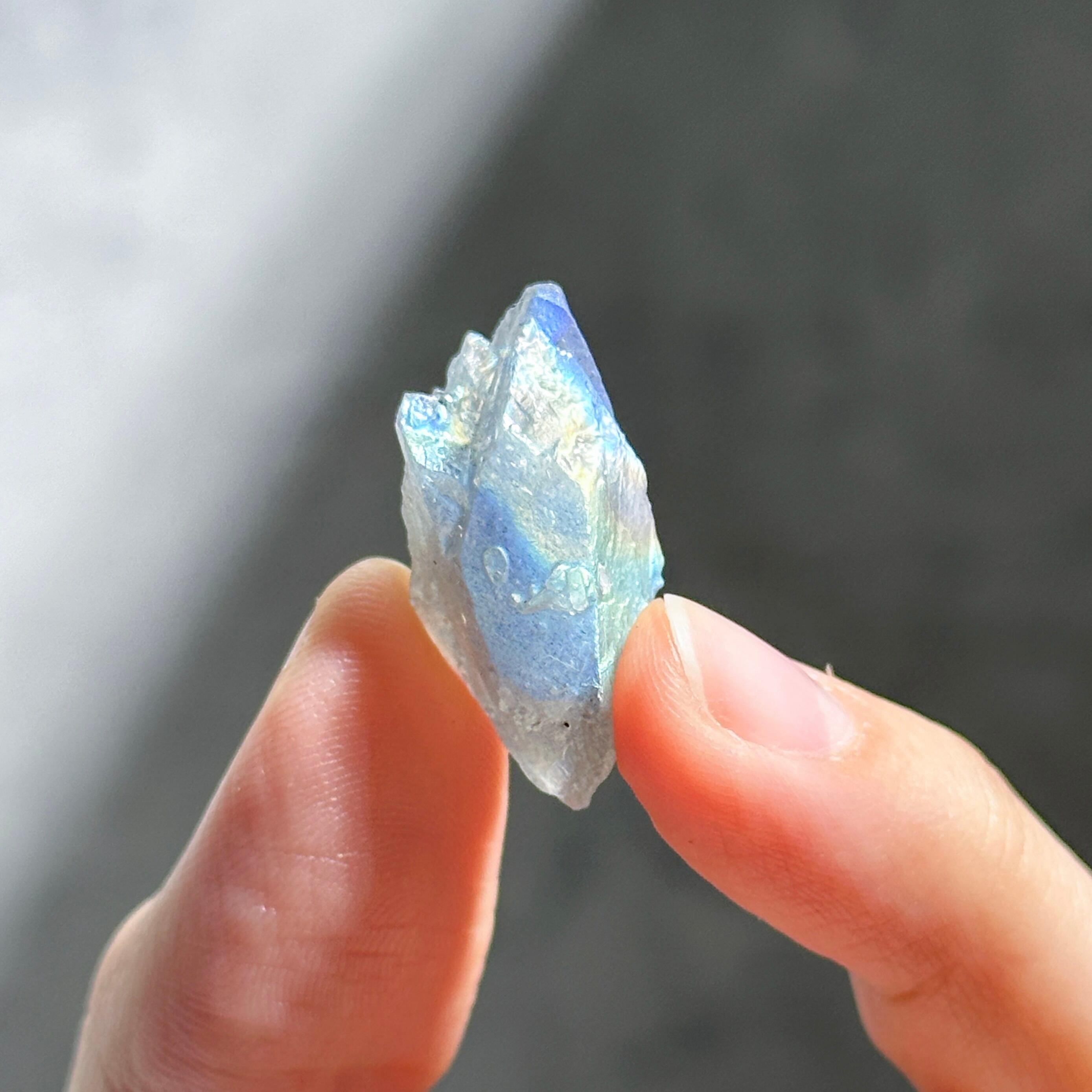 ホワイトラブラドライト 原石21◇ Labradorite ◇天然石・鉱物・パワーストーン