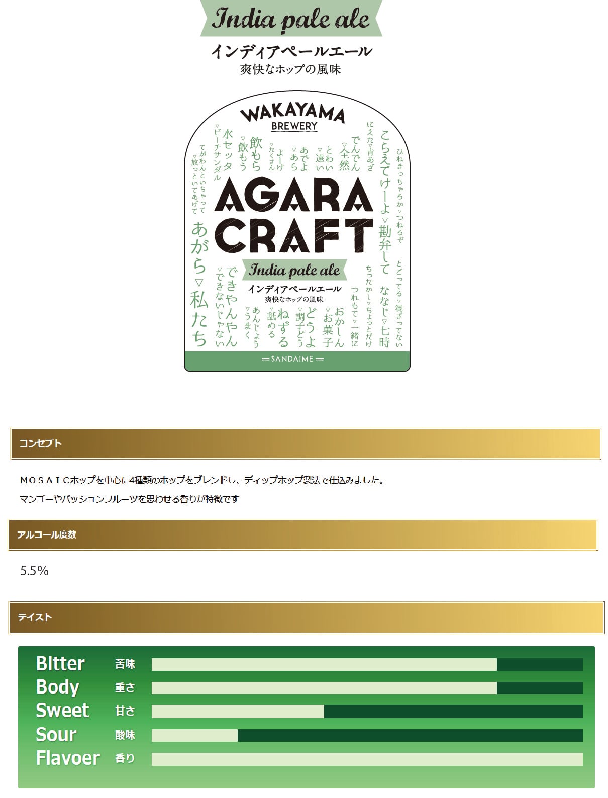 【基本12本セット】AGARA CRAFT　3種類×4本