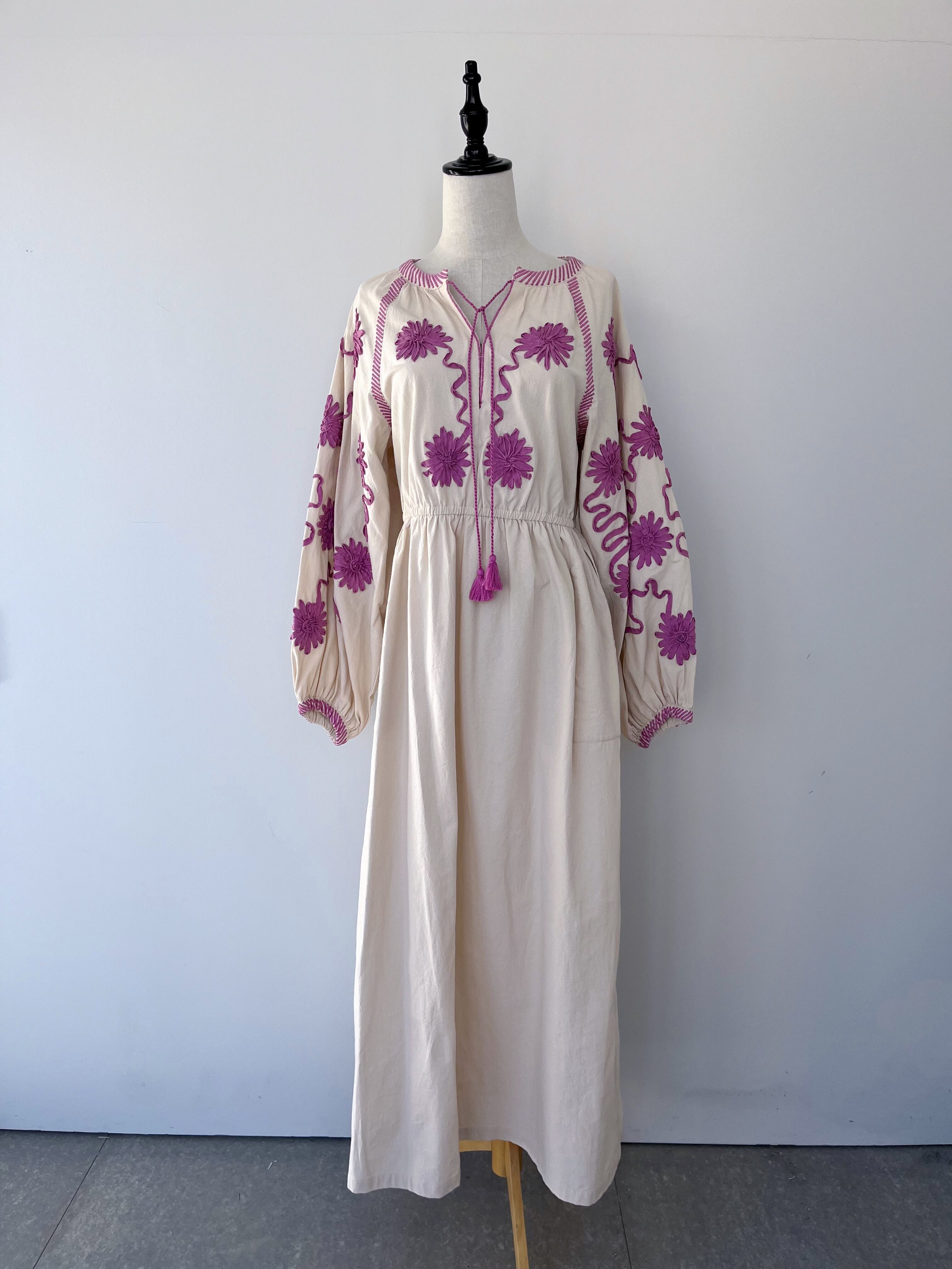 Sara Mallika Deepika Tape Emb Dress | KOKO