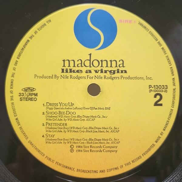 Madonna / Like A Virgin [P-13033] - 画像4