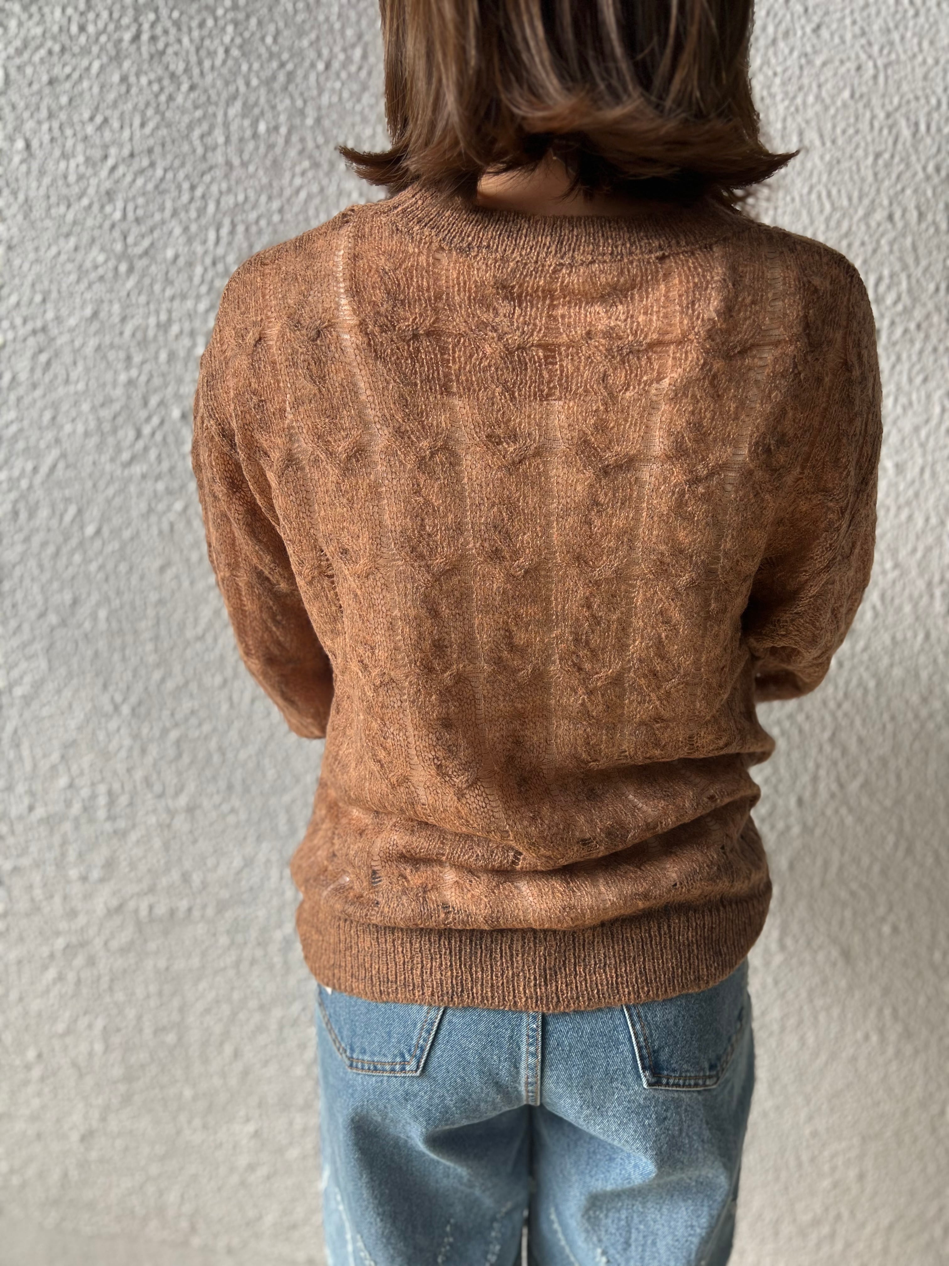 【SELECT】シアークルーネックプルオーバー 29-0427