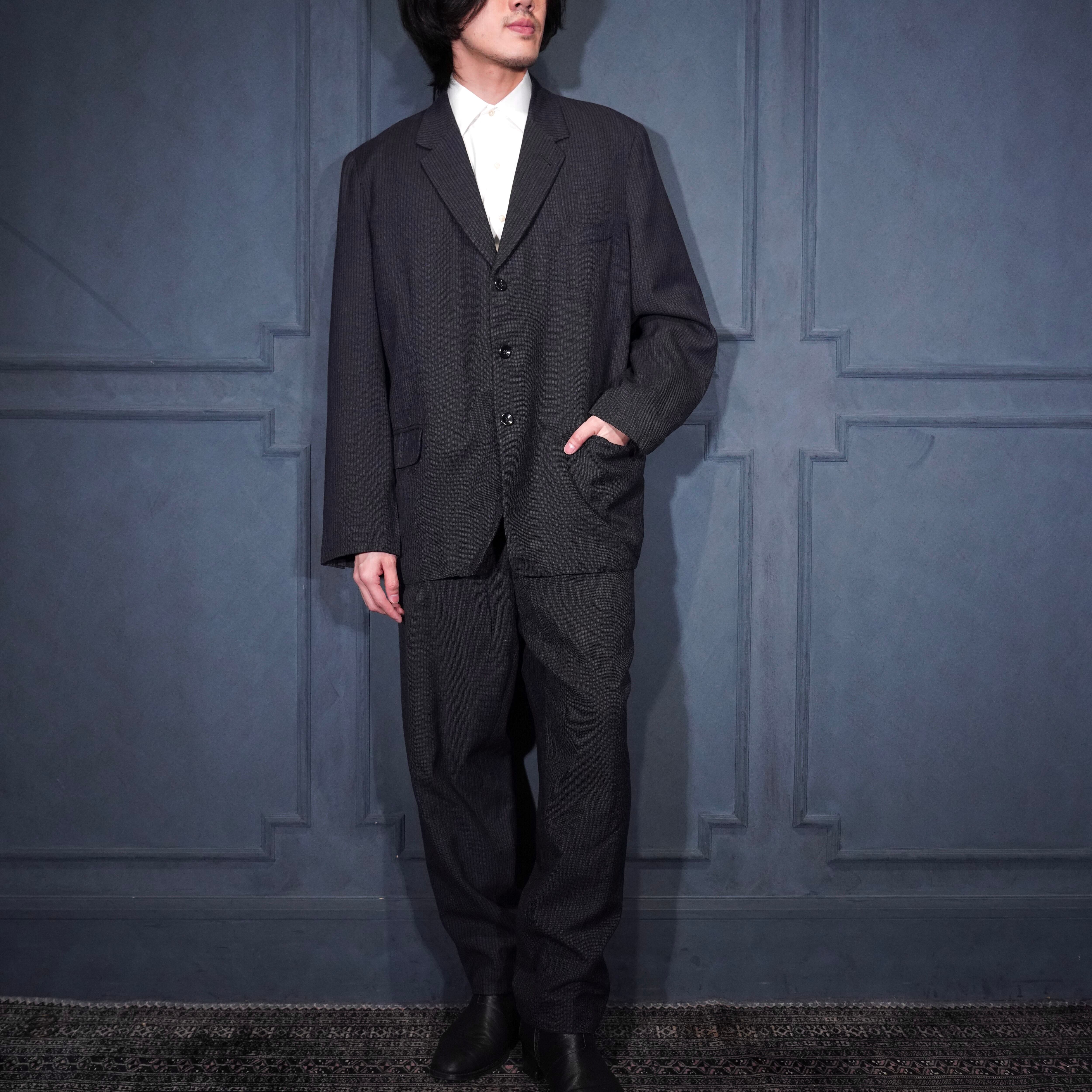 EU VINTAGE H.Grgtzka&Lo BERLIN STRIPE PATTERNED DESIGN SET UP SUIT