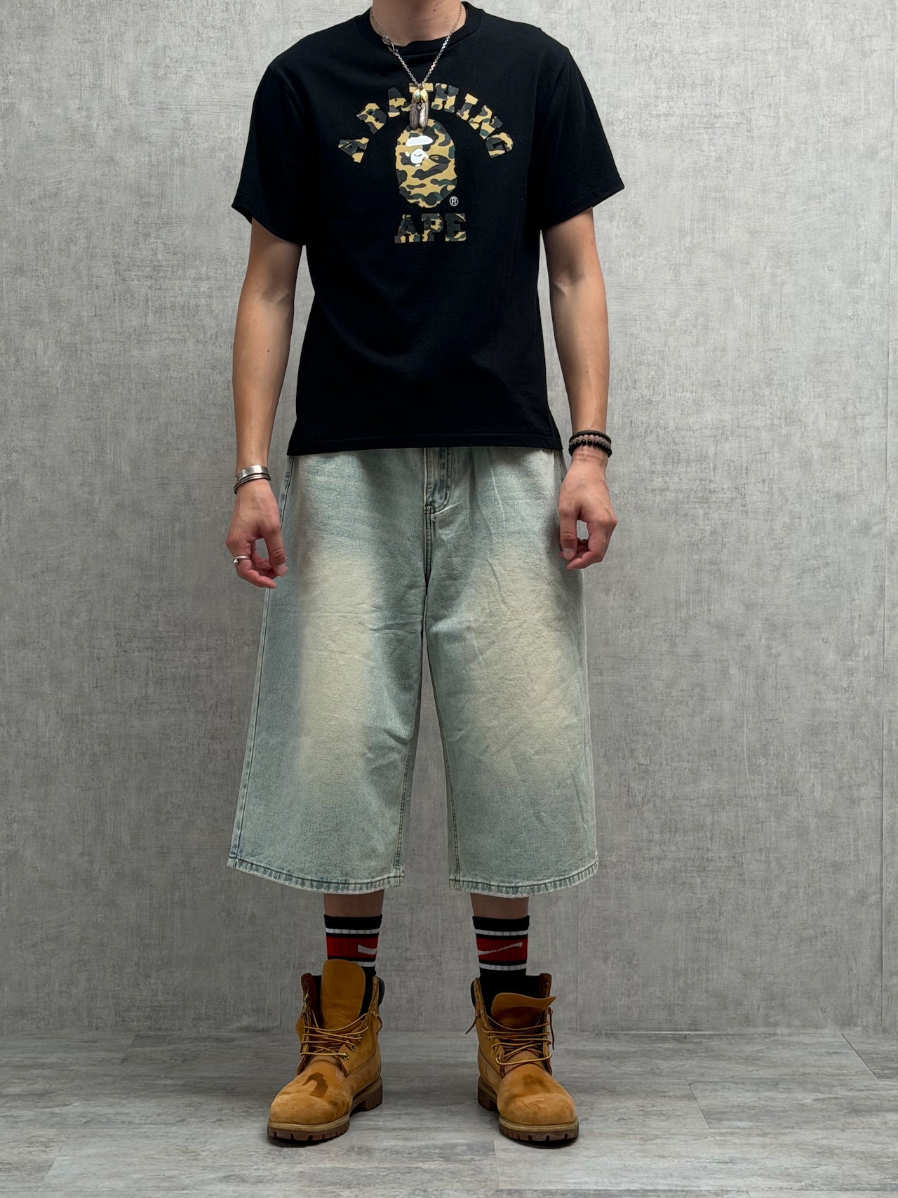 Cloud Fade Loose Jorts
