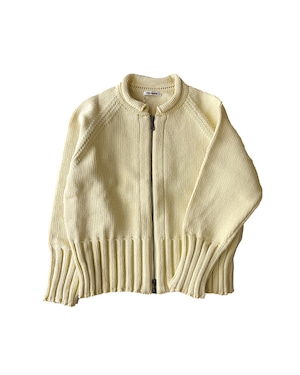 Zip up cardigan Yellow / ZEROZONE