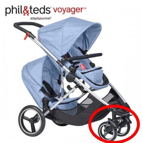 phil&teds voyager buggy 2015-2019モデル フィルアンドテッズ　ボイジャー　前輪タイヤホイール×１点 |  フィルアンドテッズ / マウンテンバギー by グレイベア phil&teds総代理店