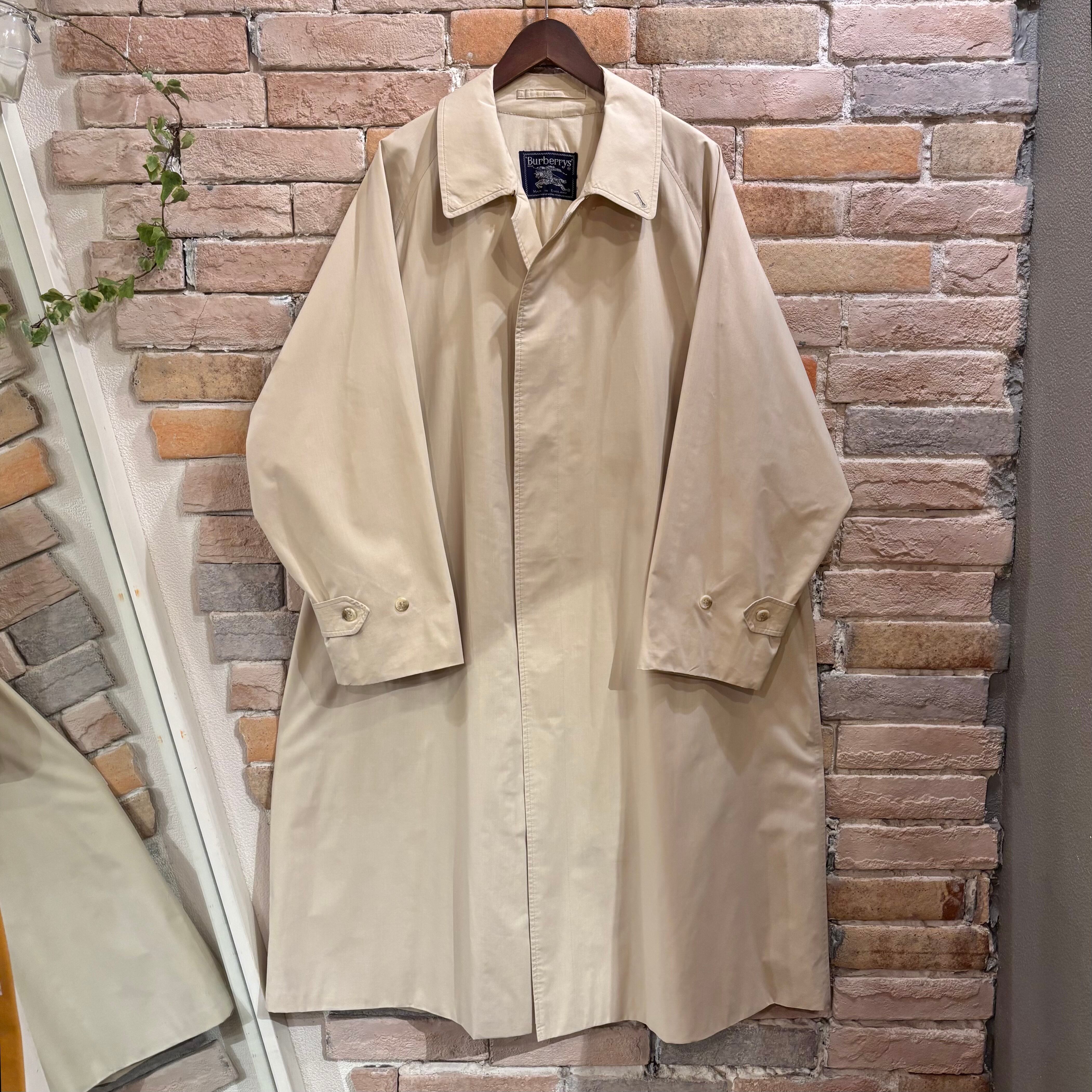 Burberry 1枚袖 無双仕立て ステンカラーコート アイボリー バーバリー  