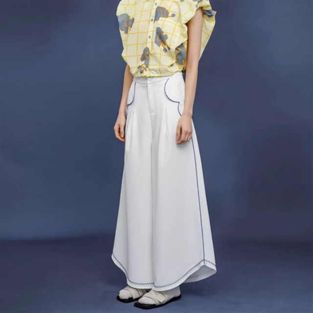 タックワイドパンツ　10893