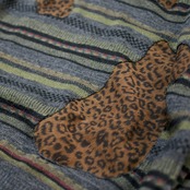 custom tugihagi leopard pattern knit polo