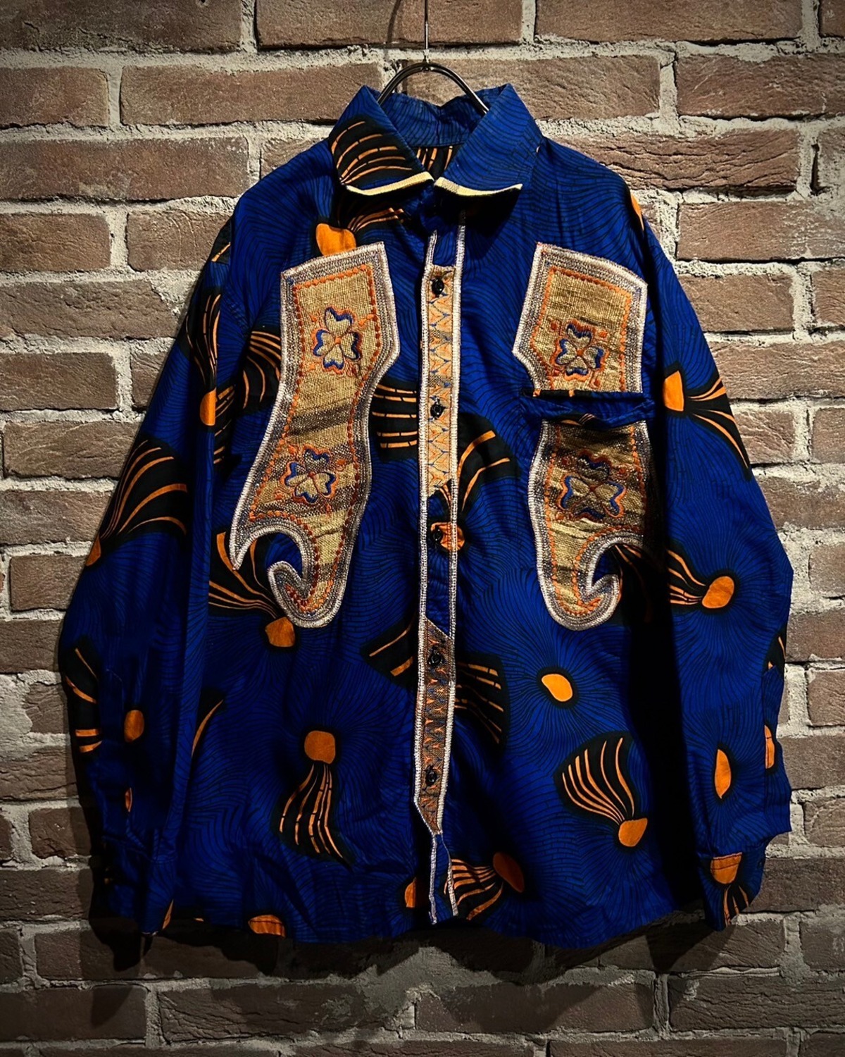【Caka act3】Swiching Design Vintage Loose Batik Shirt | Caka(カカ）下北沢古着屋 ...