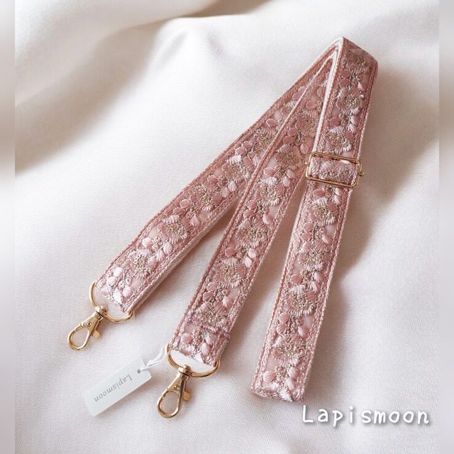 インド刺繍リボン ショルダーストラップの画像