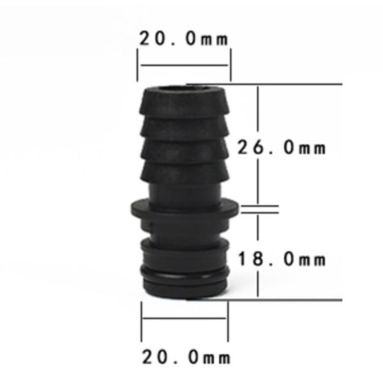 Formosa Japan 加圧ポンプ専用 ジョイント コネクタ Iタイプ PA66強化 ナイロン製 3/4 20mm タケノコ IF-PP-20F0
