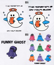 ＼SALE／◆GHOST アソートグラフィック Tシャツ◆wi-189592