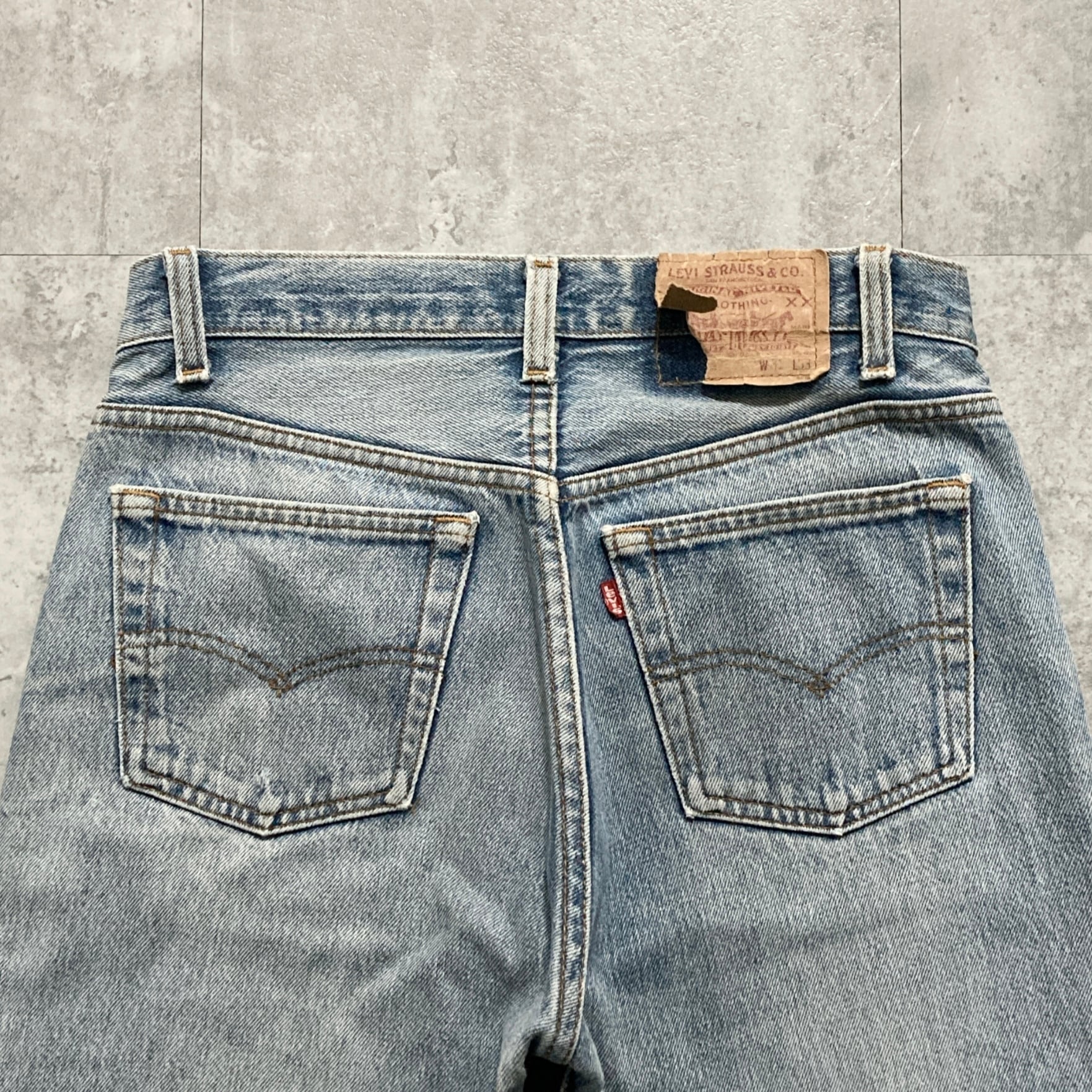 W31 L33】80's US.Levis 501xx リーバイス エルパソ工場(522) 裏ボタン
