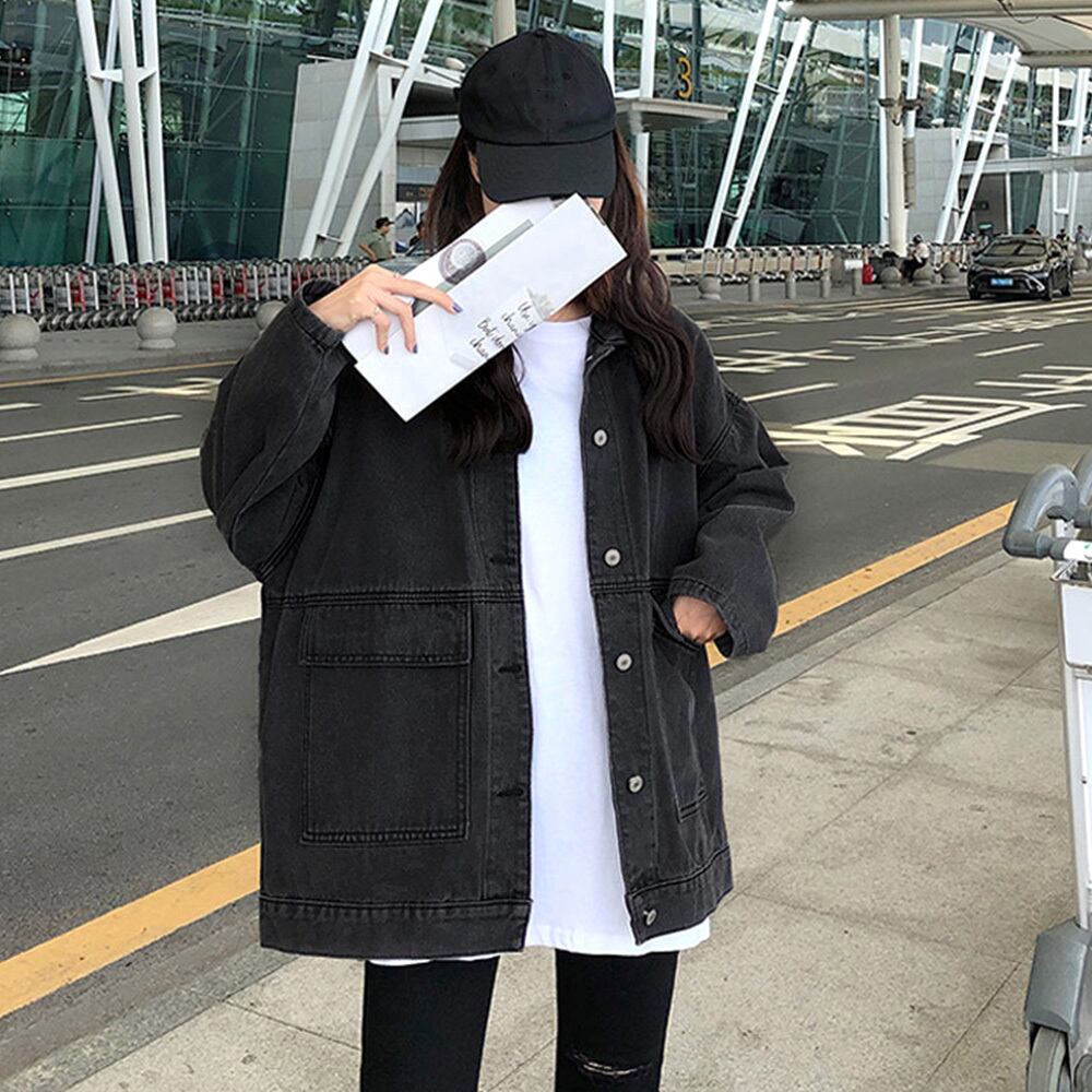 オーバーサイズ デニムジャケット レディース 春 秋 冬 アウター デニム ジャケット おしゃれ カジュアル かっこいい 大人 大人女子 ジージャン Ritz Chic レディースファッション通販
