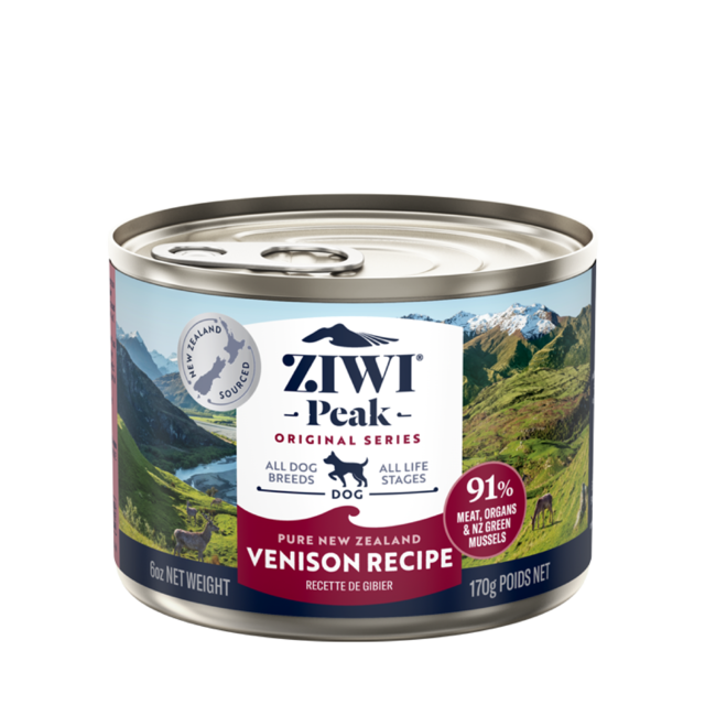 ZIWI Peak (ジウィ ピーク) ドッグ缶 ベニソン 170g｜全犬種・全年齢対応 【正規品】