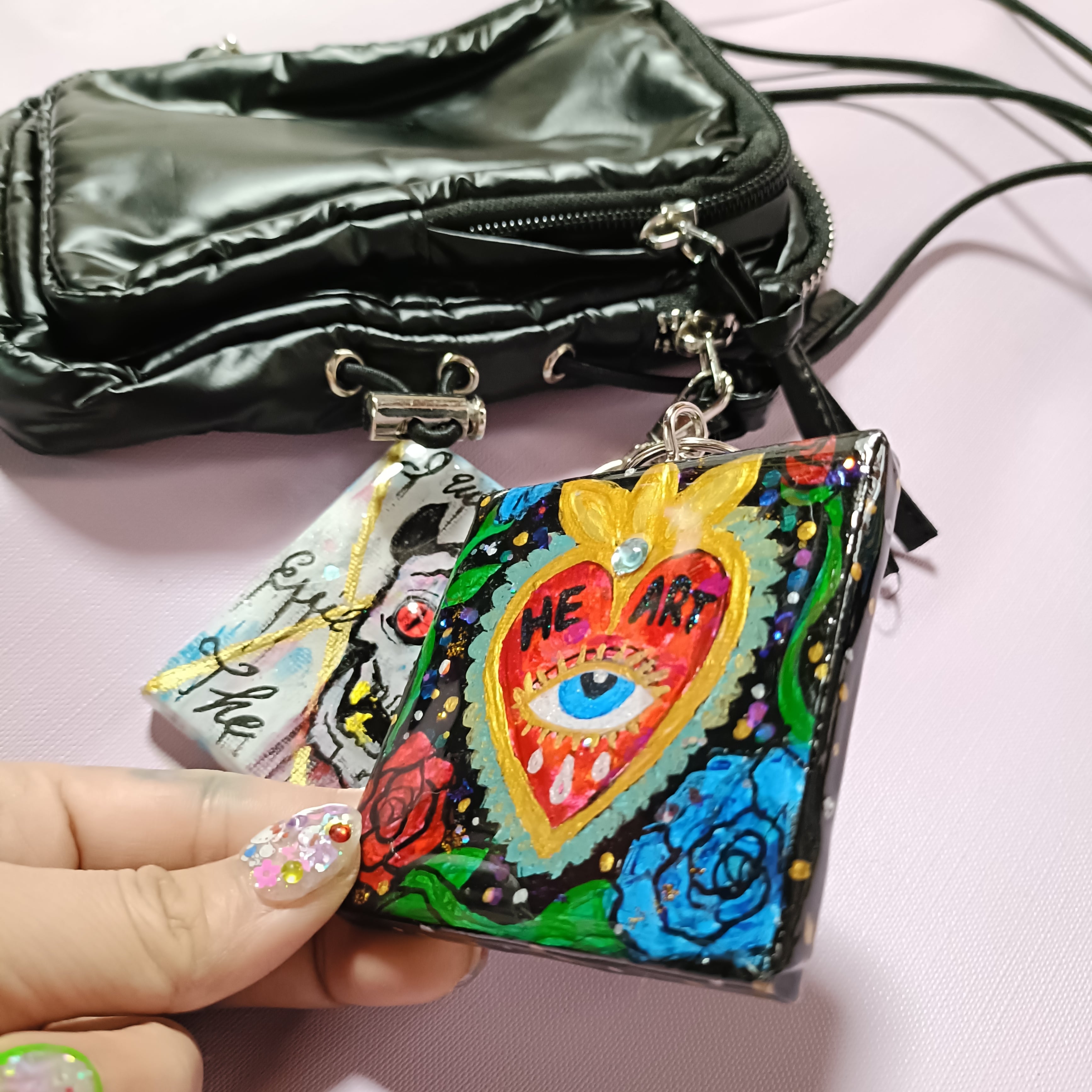 10/1〜愛と狂気のマーケット出展作品】HEART -原画キーホルダー