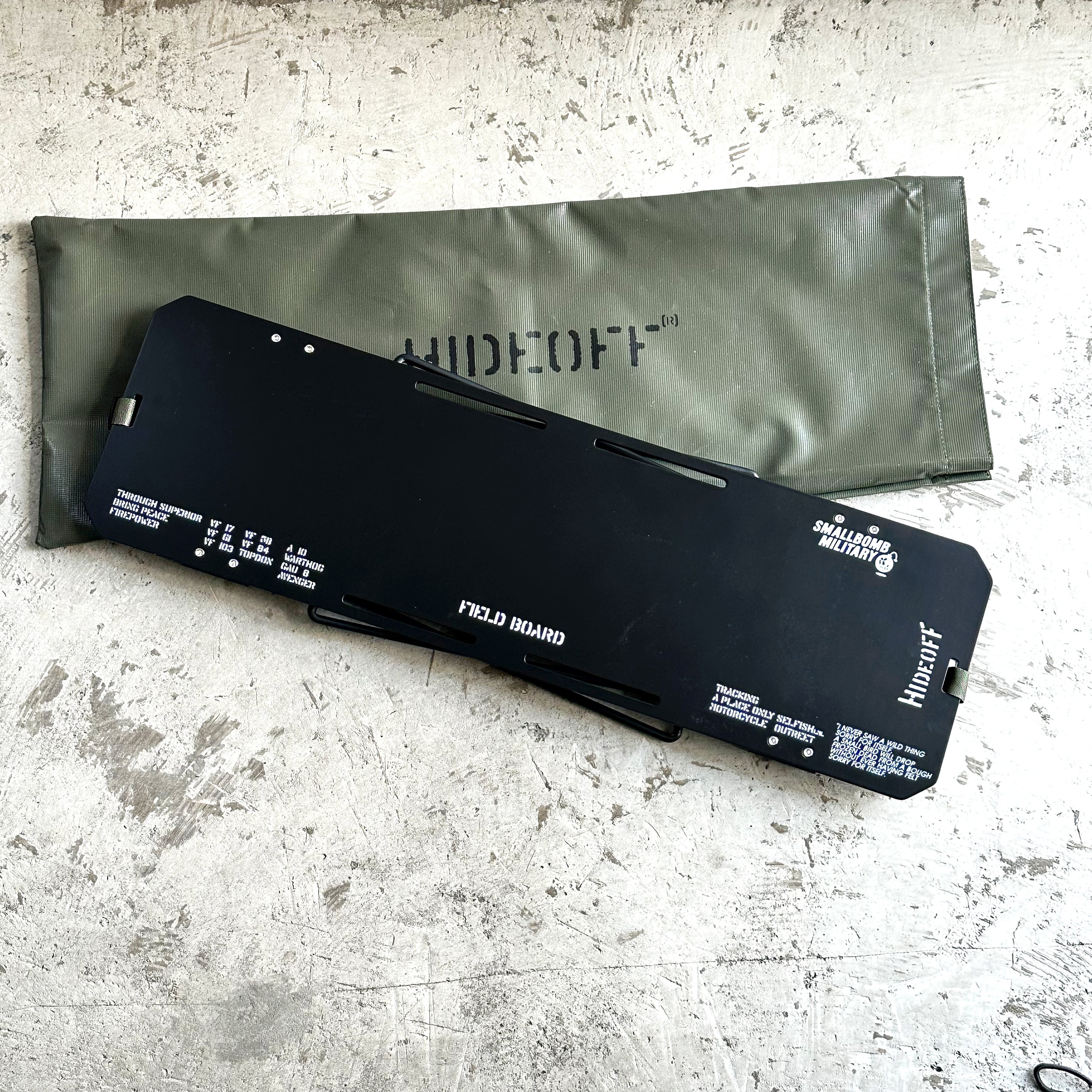 Hide Off ソロテーブル Military 1P TABLE HIGH BLACK | full of life
