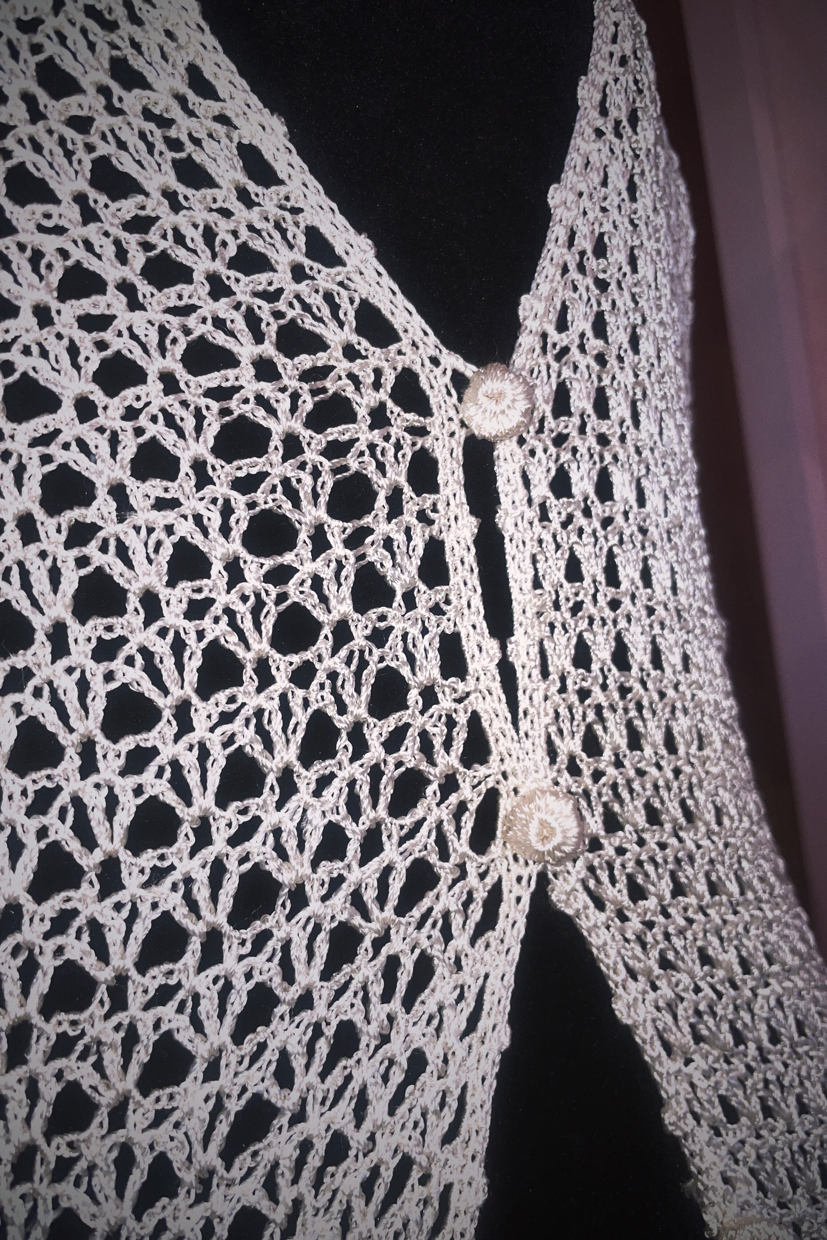 used net cardigan