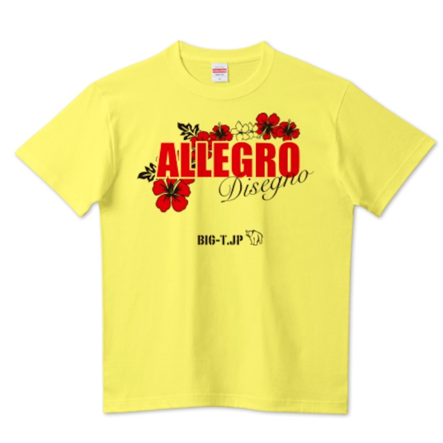 Allegro Tシャツ（厚手）5.6oz　※カラープリントになりました！