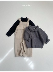 〖取寄〗韓国子供服 / 26winter / minirobe / ワッフルハイネックカーディガン / キッズ *S~XL*