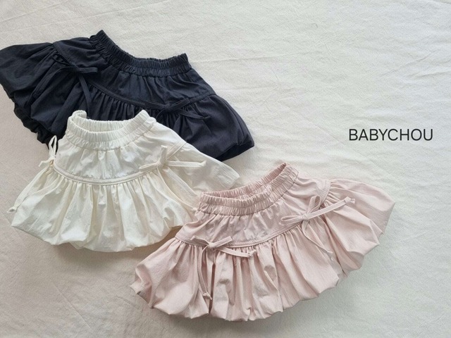 予約 ♡ baby chou  : Ribbon Balloon skirt