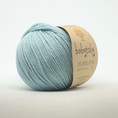 babytoly / Organic Cotton Yarn / DUCK EGG BLUE