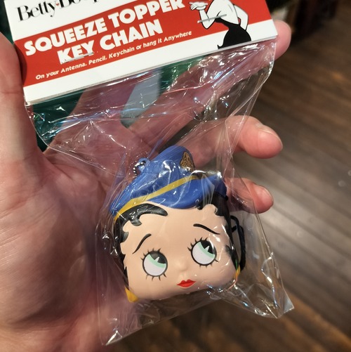 アンテナトッパー/ボール◆Betty/ベティブープ◆カーアクセサリー　スクイーズ製　アメリカン雑貨