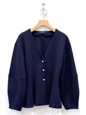 ペプラムジャケットカーディガン
