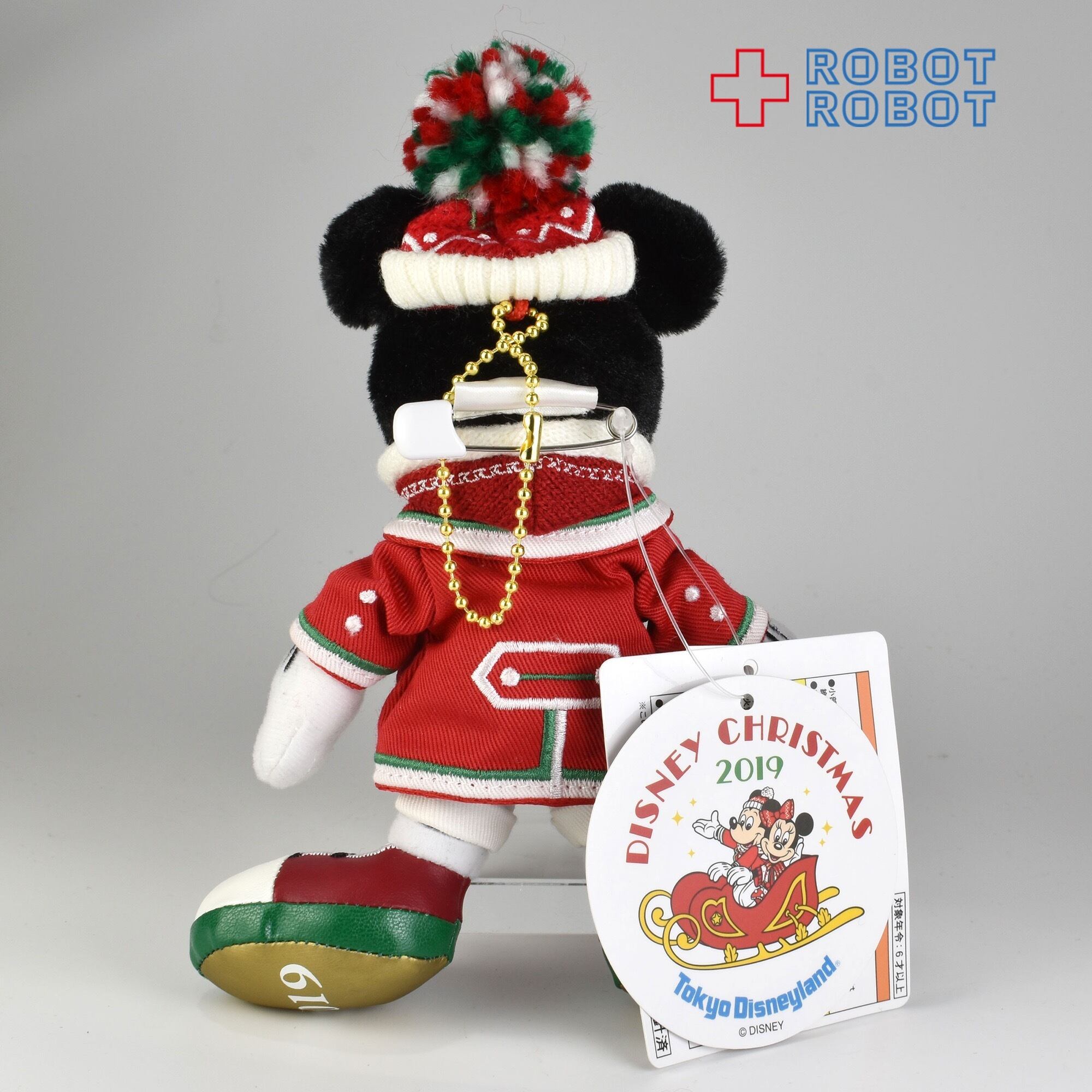 ミッキー クリスマス TDL 東京ディズニーランド 缶バッジ ピンバッジ