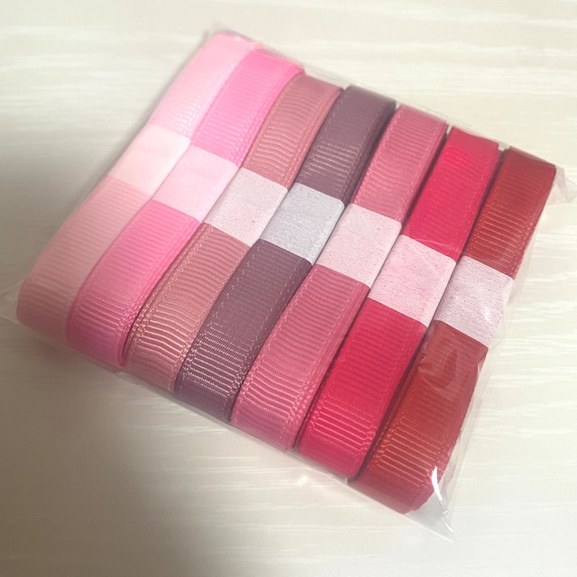 10mmグログラン7色セット【Pink】