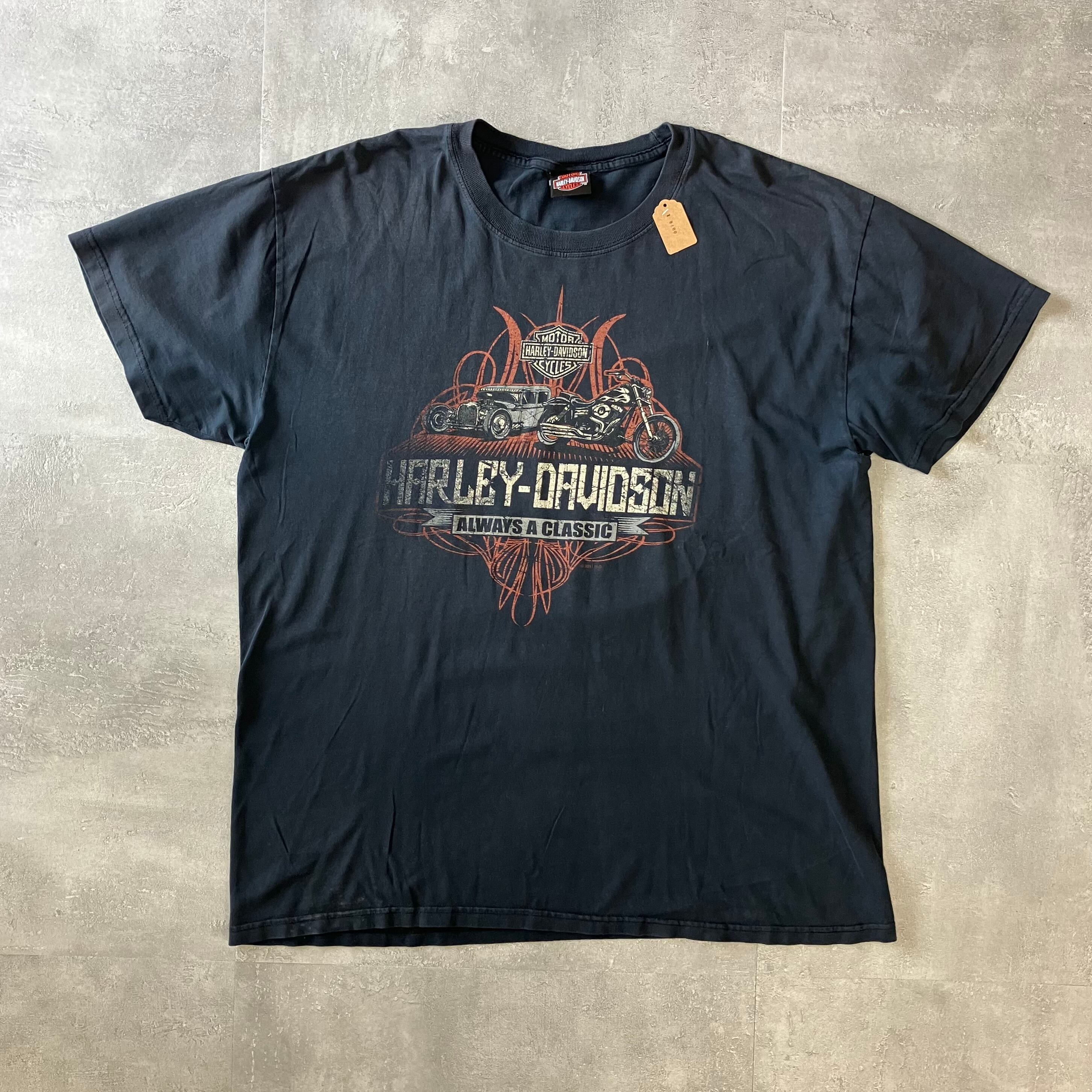 Harley-Davidson ハーレーダビッドソン 00s ブラック 両面プリントTee XL No.2102