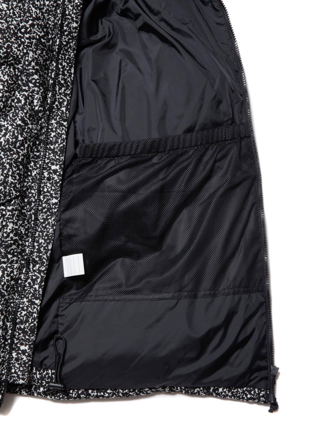 T/W Jacquard Down Jacket -Black-