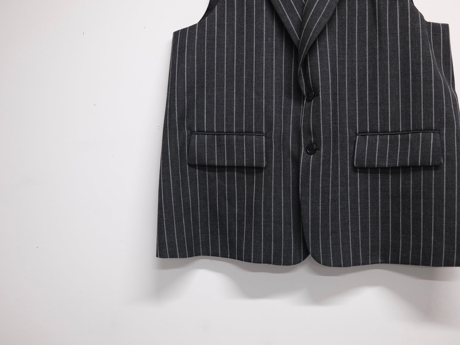 24AW REVERBERATE リバーバレイト ベスト ジャケット REVERBERATE リバーバレイト / LONG TAILORED WAISTCOAT ブラック