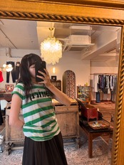 JUICY プリントボーダー Tシャツ