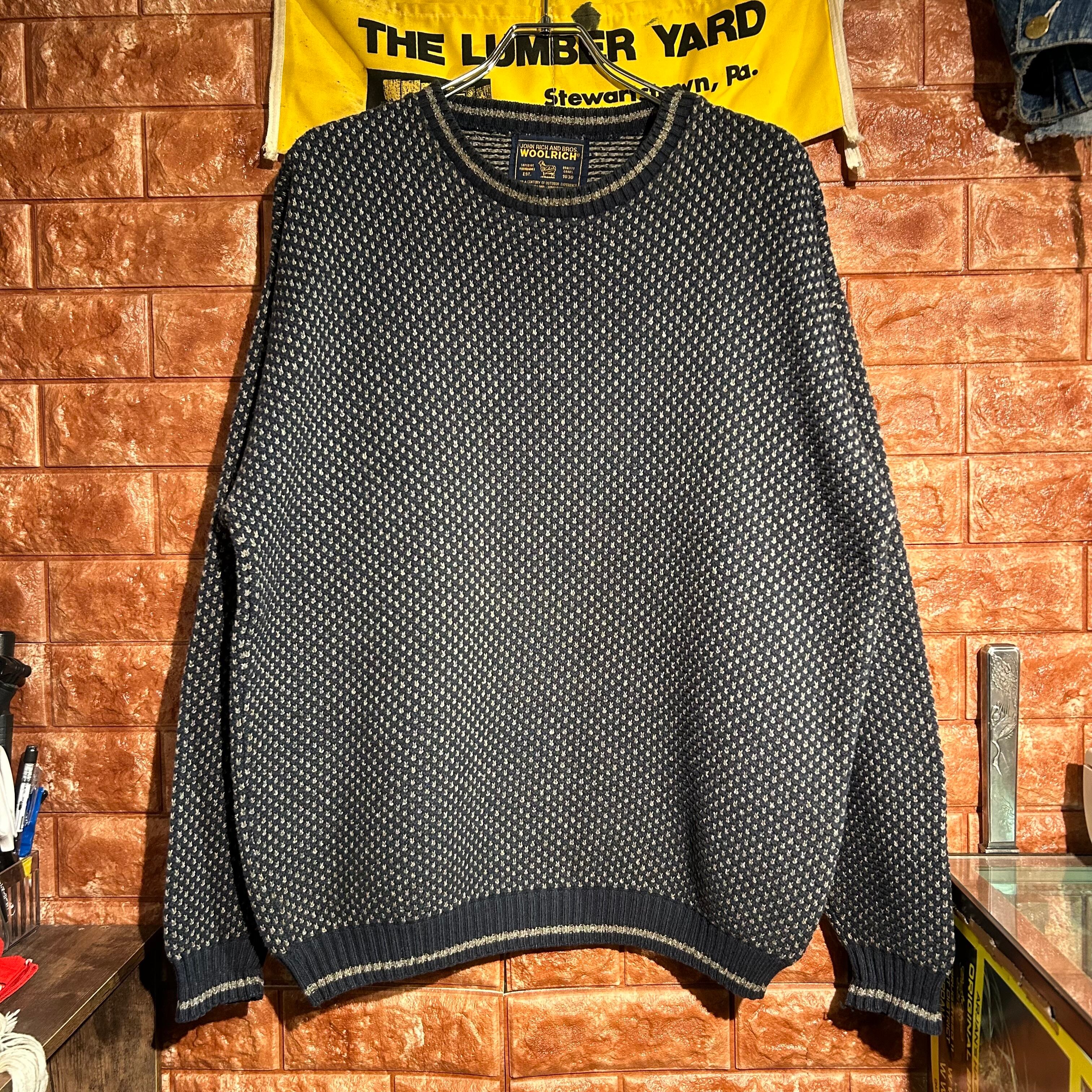 トップス Woolrich Birds Eye knit made in usa 00s】WOOLRICH USA製 birds eye knit | Johnson Market