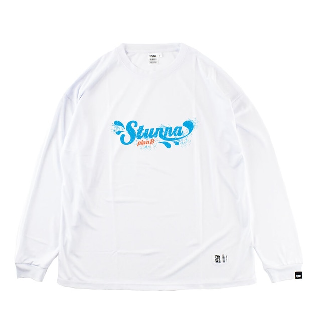 Splash Logo Long T-shirts:ホワイト
