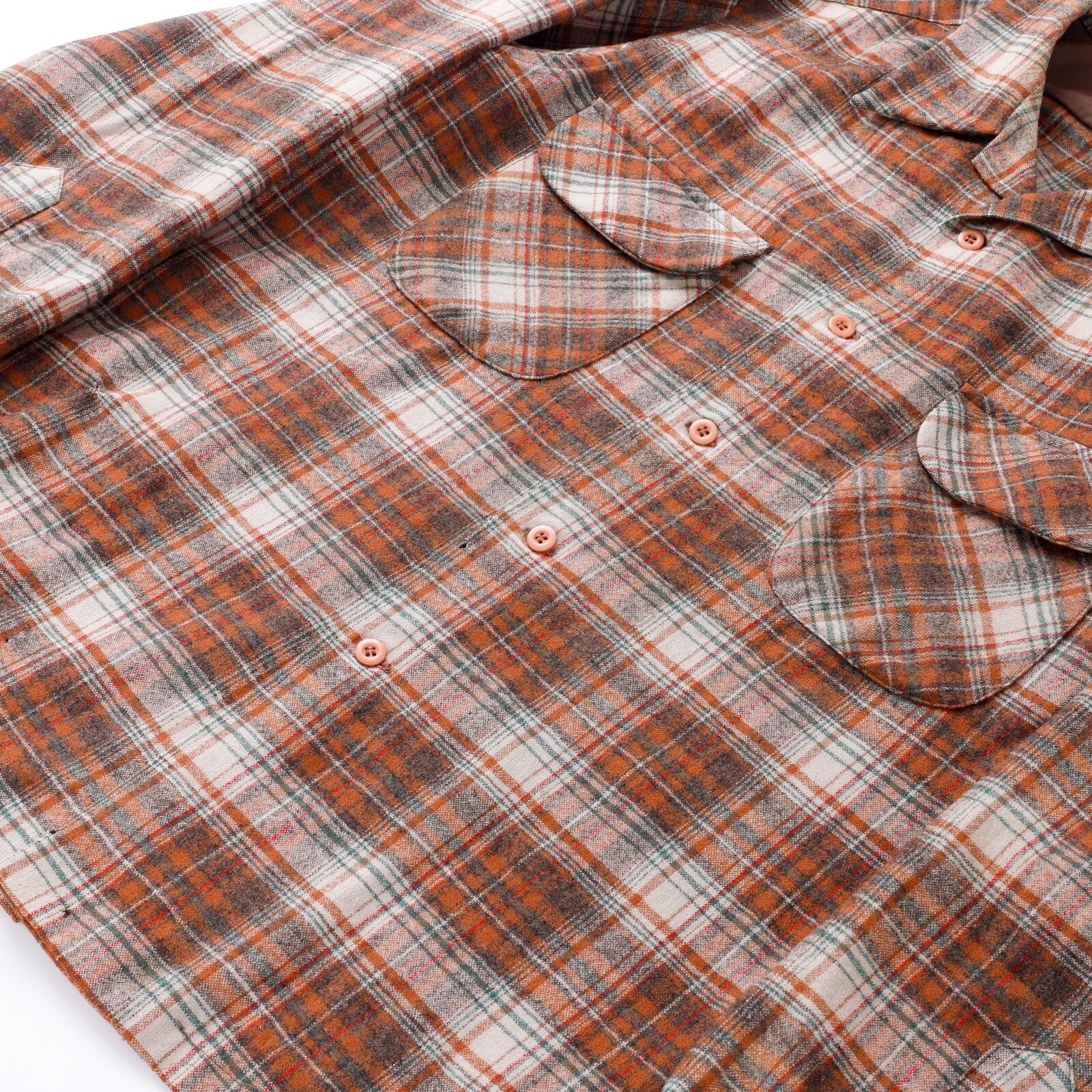 逸品】70s PENDLETON ombre check wool shirts made in USA big size