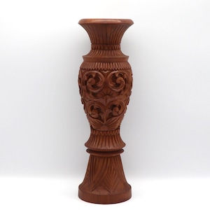 木製花器・花瓶・彫刻・No.210713-017・梱包サイズ80