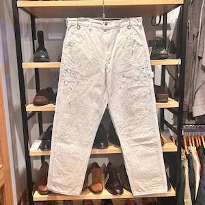 SMITH'S PAINTER COTTON PANT PAINT WHITE