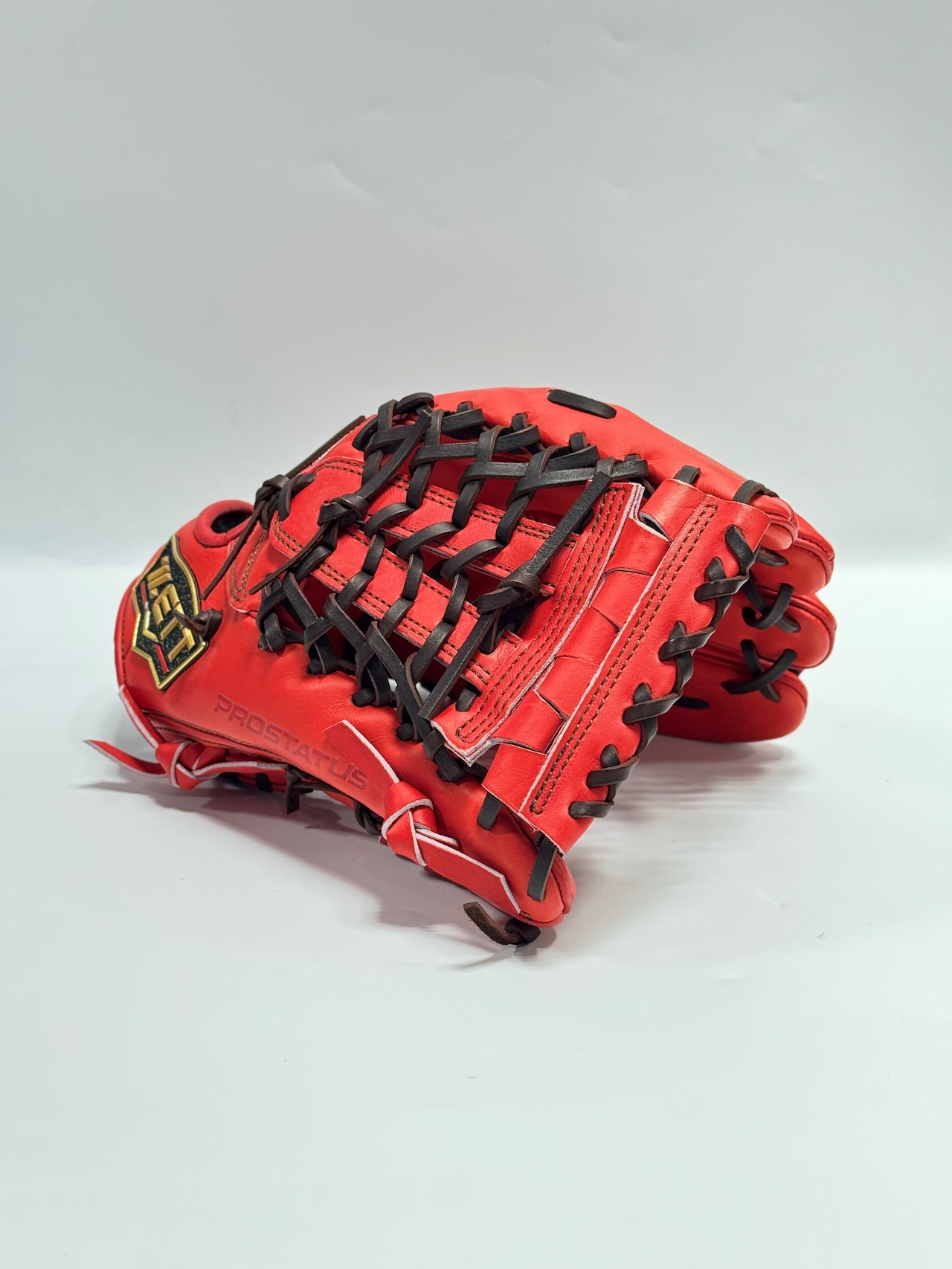 ZETT PROSTATUSーゼットプロステイタス michii supreme order 硬式グローブ ゼットミチイオリジナルグラブ 右投げ用 297型 (中川圭太選手モデル) ディープオレンジ×ブラウン 94・画像4