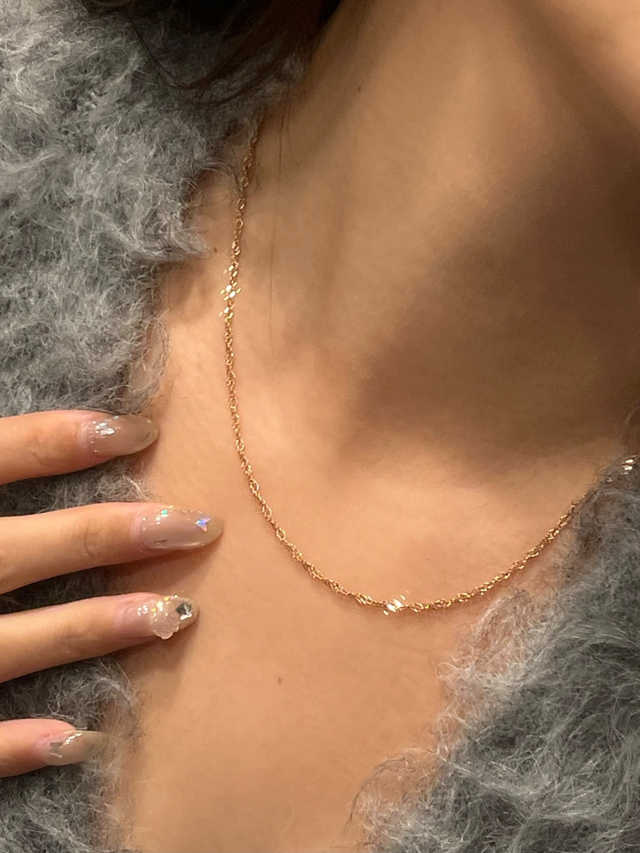 Screw chain necklace