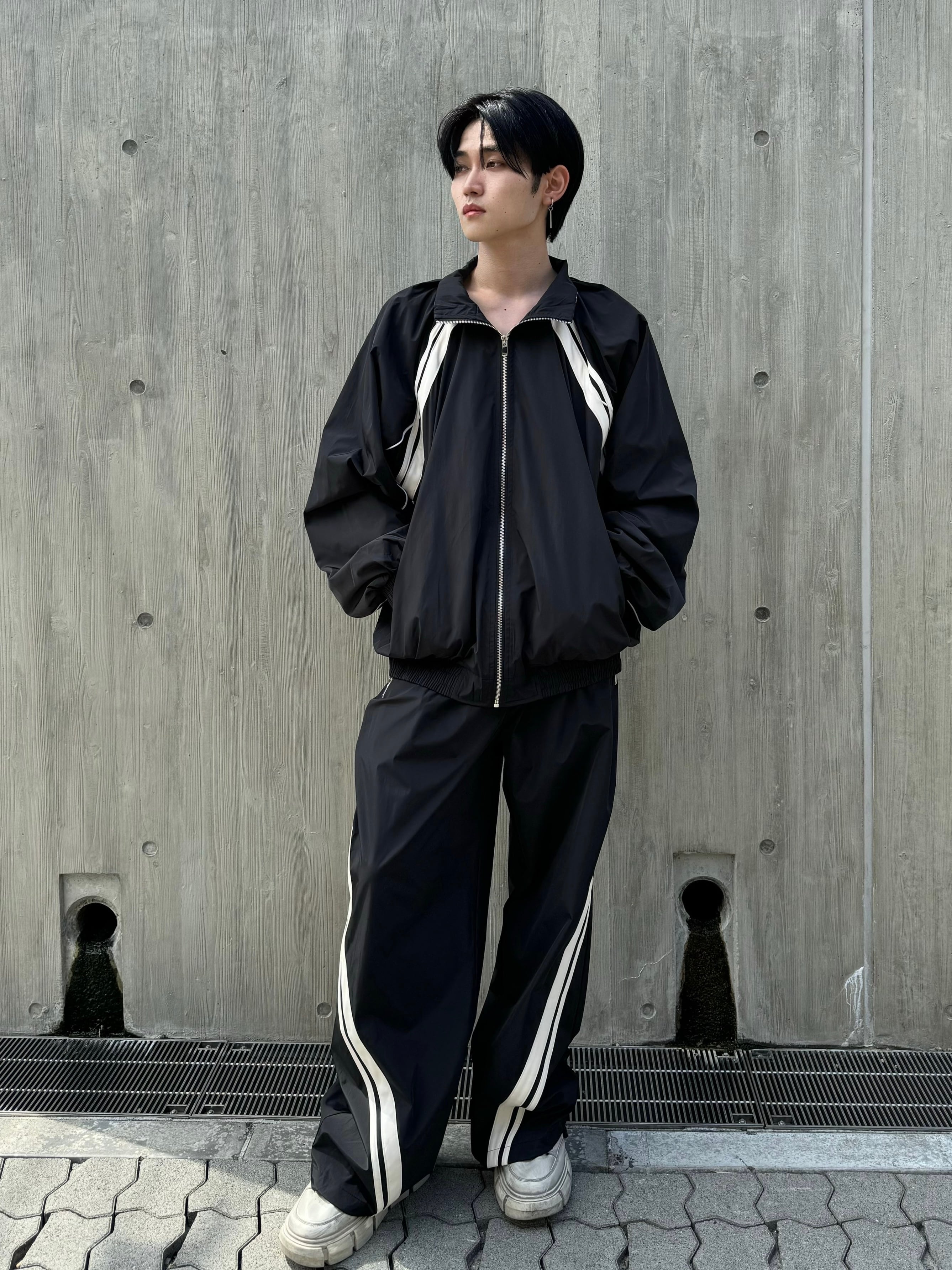ALUDE SELECT】jersey zip set up(2color) | 【ALUDE】韓国メンズ 