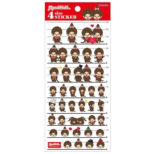 4サイズステッカー　モンチッチ