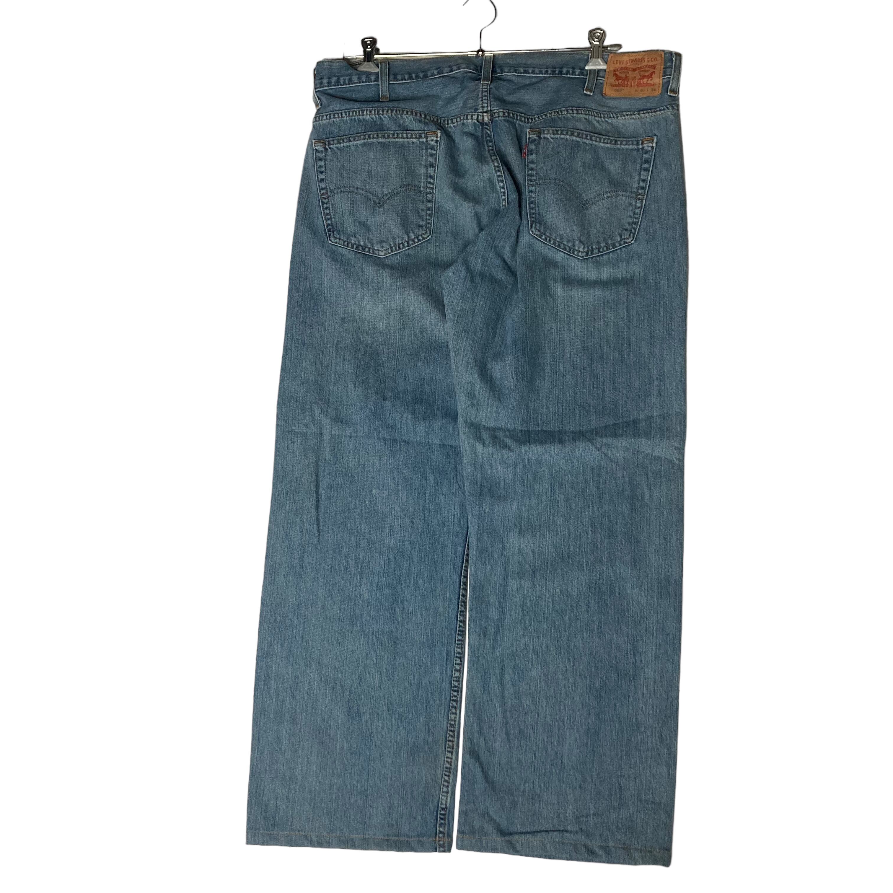W40×L30#裾上げ済み】Levi's569 デニムパンツ 革パッチ コットン