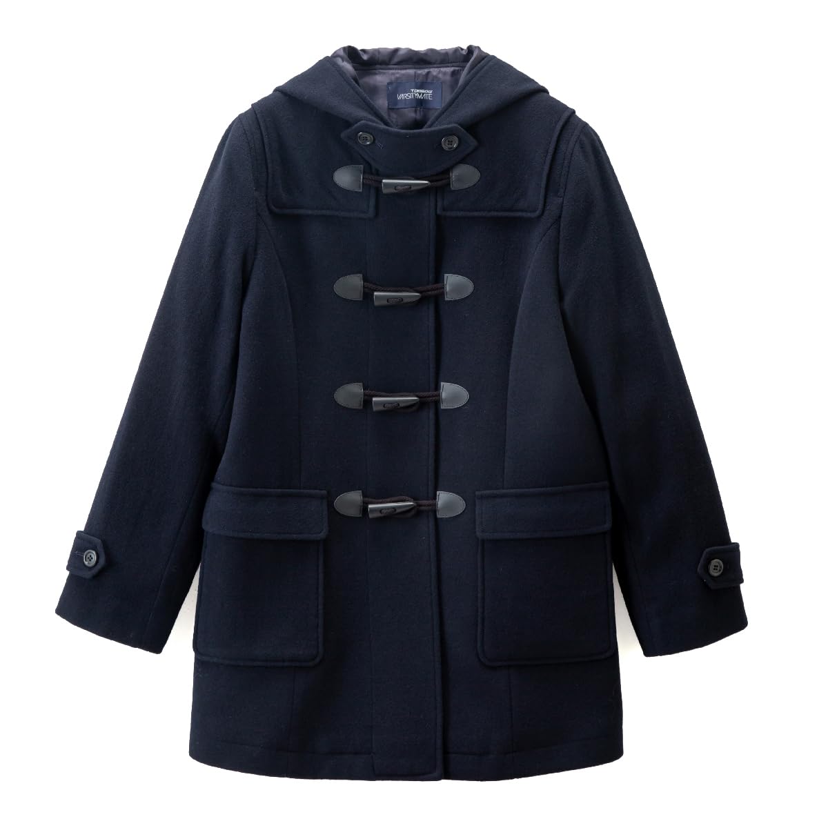 後期モデル　バーバリーブルーレーベル　ダッフルコート　ノバチェック　青　M 専用☆良品☆バーバリーブルーレーベル＊裏チェック柄＊ダッフルコート