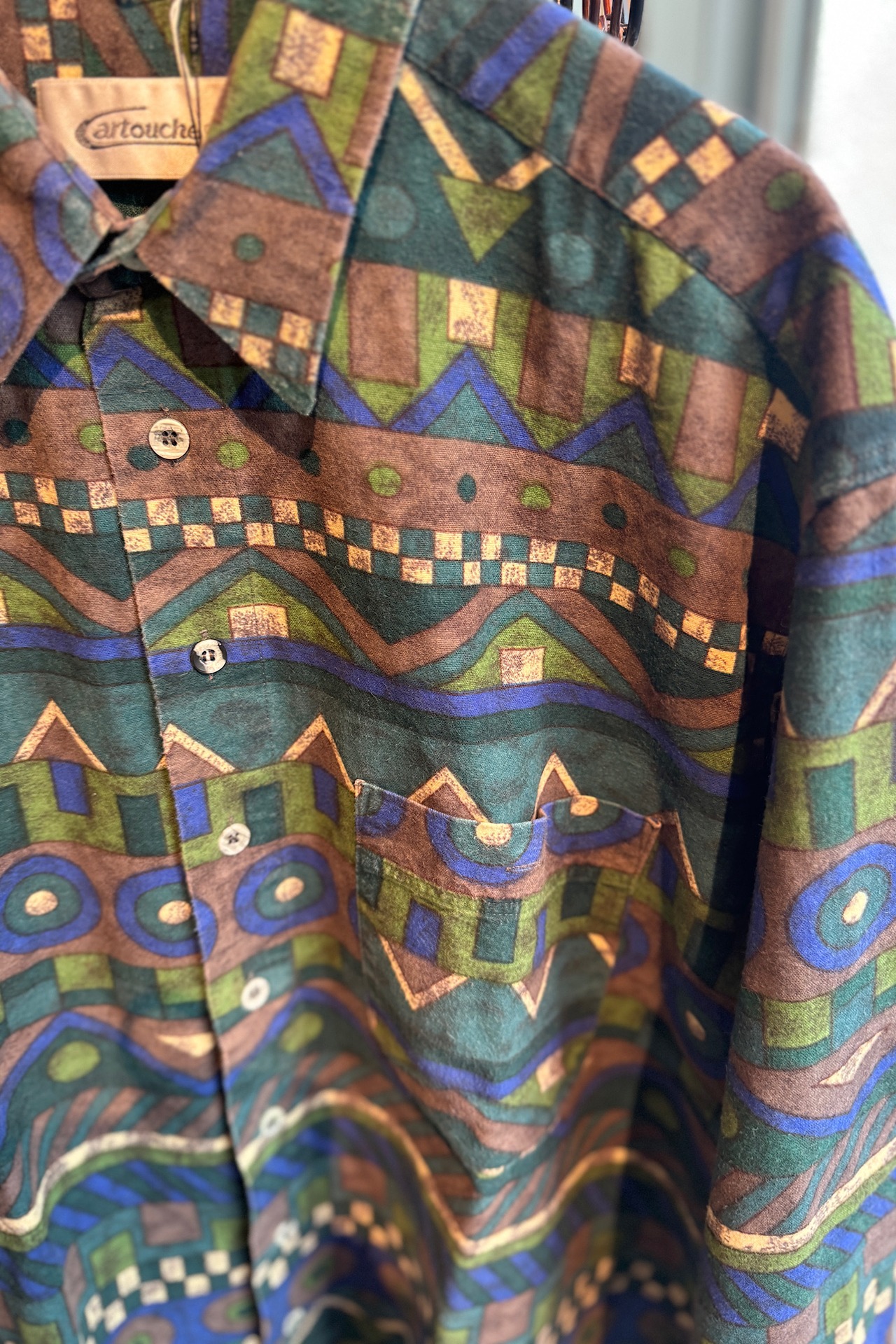 Cartouche ジオメトリックパターンシャツ(MENS)