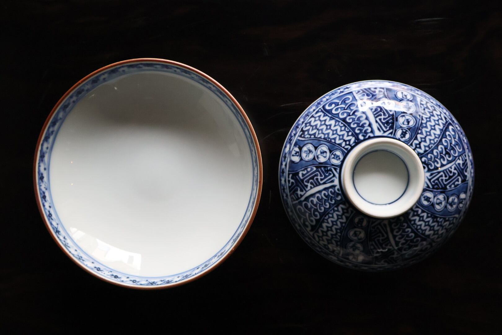 有田焼 蓋付き煮物碗 貞風春月 | うつわ通販 土岐陶器店 / ONLINE SHOP